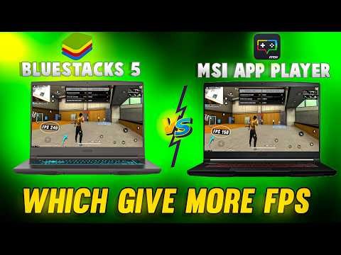 BLUESTACK 5 VS MSI 5 WHICH GIVES MORE FPS 😲🎯II BLUESTACK 5 BEST VERSION II MSI 5 BEST VERSION 2025