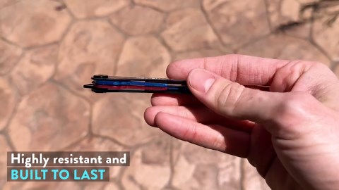 KeySmart Original Key Holder - Compact Key Organizer for Key Chain, Minimalist Clutter-Free EDC Keychains Key Ring, Red Forged Carbon Fiber, 14 Keys
