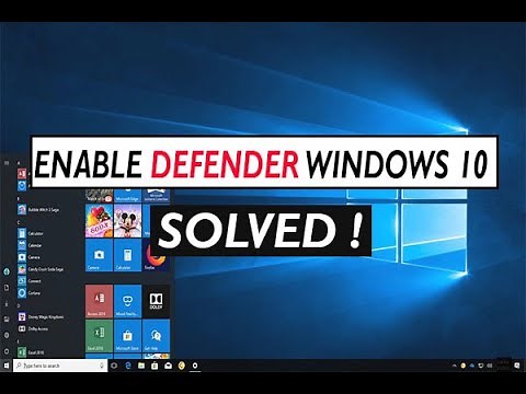 How to Enable Windows Defender in Windows 10 - Turn on Windows Defender