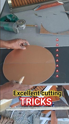 cladding sheet round cutting tricks #youtubeshorts #acpsheet #cuttingskills