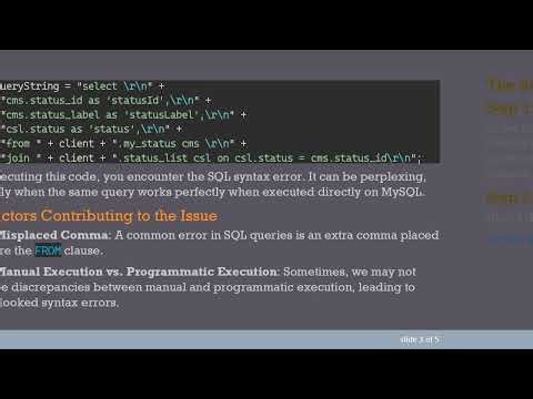 Resolving the SQL Syntax Error in Hibernate and MySQL