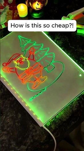 Neon lights +art = fascination ✨ LED drawing boards-bright, clean, and bring endless fun to children