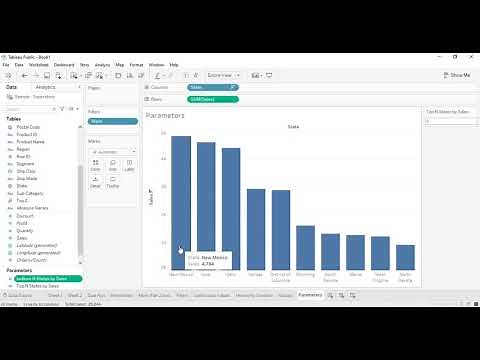 Tableau Tutorial for Beginners 16 - How to Create and Use Parameters in Tableau