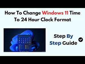 How To Change Windows 11 Time To 24 Hour Clock Format (2025)