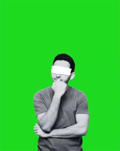 🤔 Thinking Man Green Screen | Deep Thought Effect