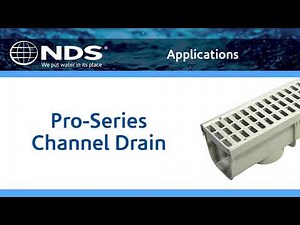 NDS 5" Pro Series Channel Drain Application - Drainage Solutions, Inc.