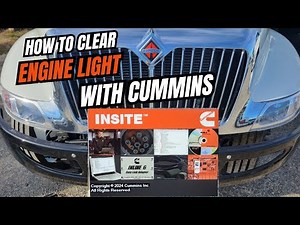 How To Clear Cummins Engine Light With Cummins Insite