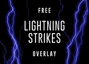 Free Lightning Strikes Overlay Video | Enchanted Media