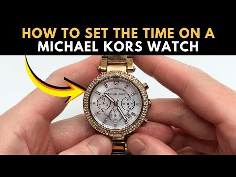 How to Set the Time on a Michael Kors Chronograph Watch