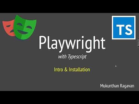 Playwright with TS - Intro