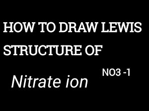 Lewis dot structure of Nitrate ion (NO3 -1) #chemistry #lewisstructure