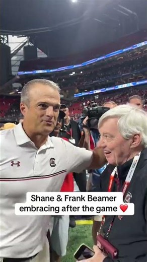 A special moment between Shane & Frank Beamer ❤️