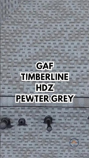GAF Timberline HDZ Pewter Grey #shingles #shinglecolor #gafroofing #gaf