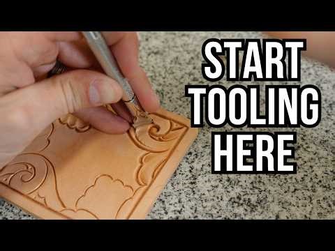 Beginner Leather Tooling Tutorial | Tool a Simple Coaster