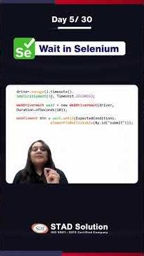 Selenium Day 5 | Waits in Selenium Explained #shorts