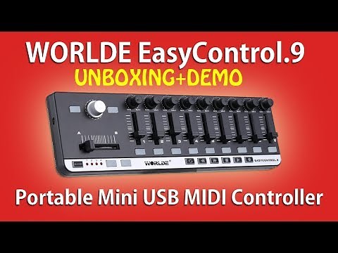 WORLDE EASYCONTROL 9 - Portable USB MIDI Controller (UNBOXING & DEMO)