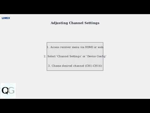 How to Pair a Lorex Wireless Camera to Receiver – Sync & Channel Setup