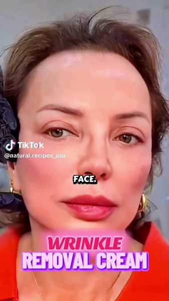 WRINKLE REMOVAL CREAM Erase wrinkles and fine lines naturally with this quick DIY mask. Smooths, brightens, and rejuvenates your skin from the first use. #natural #recipes #usa_tiktok #fypシ #usa
