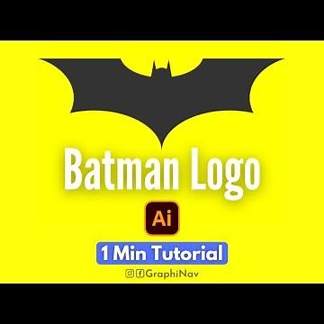 How to draw the Batman Logo in adobe illustrator | Batman icon design