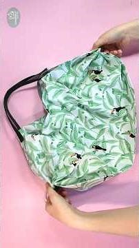 Quick and Easy sewing tips/ Foldable Shopping bag with zipper