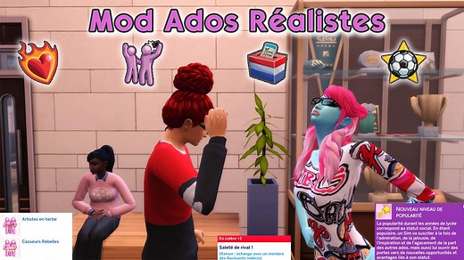 Mod pour ados réalistes dans les Sims 4 - Mod Sims 4