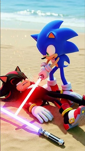 Sonic vs Shadow: The Ultimate Lightsaber Challenge! ⚔️🔥#sonic #sonicthehedgehog #brawlstars #shadow
