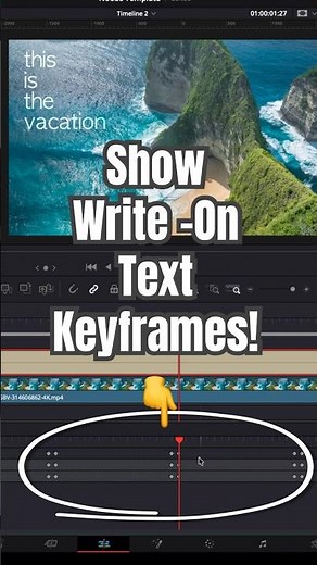 UPDATE! Show Write-On Text Keyframes - DaVinci Resolve