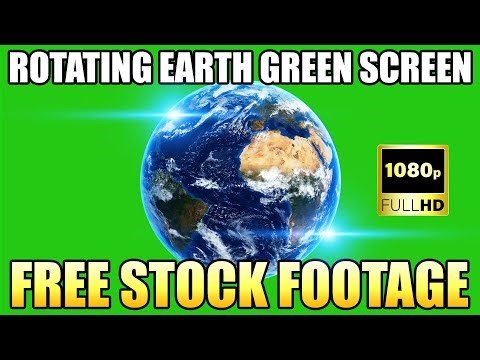 Rotating Earth Green Screen Effects Animation - Free Stock Footage