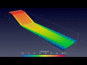 OpenFoam 3D Simulation: flow over a weir