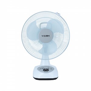 Home :: Fan :: Table Fan :: VISION Rechargeable Table Fan 12" White With USB Charger