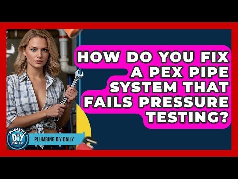How Do You Fix A PEX Pipe System That Fails Pressure Testing? - Plumbing DIY Daily
