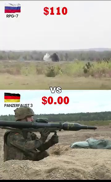 Russia’s RPG-7 vs Germany’s Panzerfaust 3: Cost per Shot