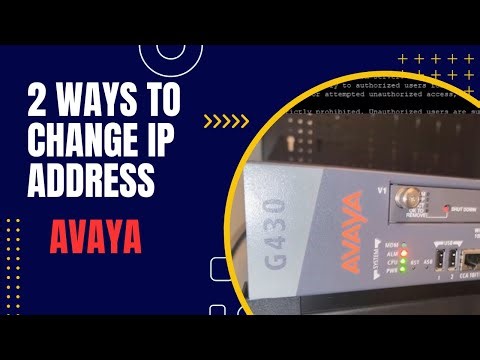 2 Easy Methods | How to Change the IP Address on an Avaya Media Gateway