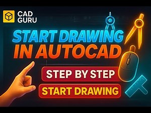 AutoCAD Beginners Tutorial | How to Open and Start Drawing Step by Step