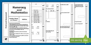 First Level Numeracy and Mathematics Assessment - Money