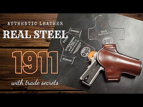 Classic 1911 Holster Tutorial | STEP BY STEP | Leathercraft Walkthrough