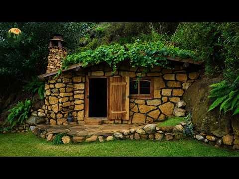 Unbelievable Architecture: Man Builds Cozy Wooden and Stone Home Inside A Cave