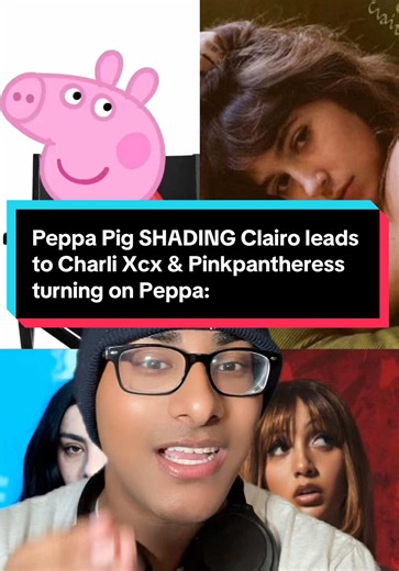 Peppa Pig SHADING Clairo leads to Charli Xcx & Pinkpantheress turning on Peppa: Television Star Peppa Pig sat down to do an Overrated/Underrated interview with Pitchfork. Peppa was questioned about her favorite pop stars. Peppa admitted to loving Lana Del Rey, P!nk, Britney Spears, Olivia Rodrigo, Sabrina Carpenter, Dua Lipa, Beyoncé, Shakira, Kelly Clarkson, & Cher Peppa was asked about her opinion on PinkPanthress. She was delighted to hear her name Pink. Peppa wondered if Pink loved animals b