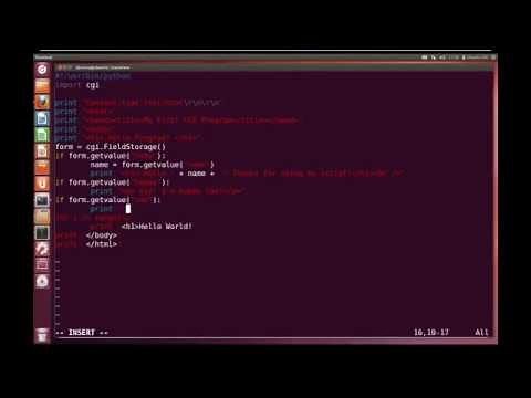 Python Advanced Tutorial 7 - CGI Programming