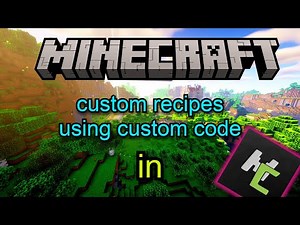 how to create custom recipes using CODE in mcreator