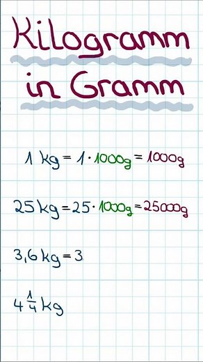 Kilograms to grams (convert kg to g)