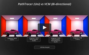RIS: PathTracer vs VCM Integrators Tutorial