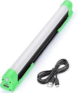 Magnetic Light Bar – 1000 Lumen Rechargeable Light Bar 5 modes with Magnet Base and 360 Rotating Hook, Battery-Powered Hanging Lights as Emergency Lights for Home Power Failure/Outdoor Shop Light