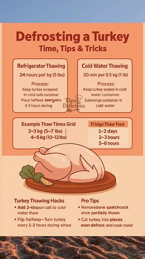 45K views · 93 reactions | Thawing a turkey properly is one of the...
