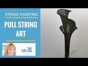String Painting How To - Pull String Art with Paints