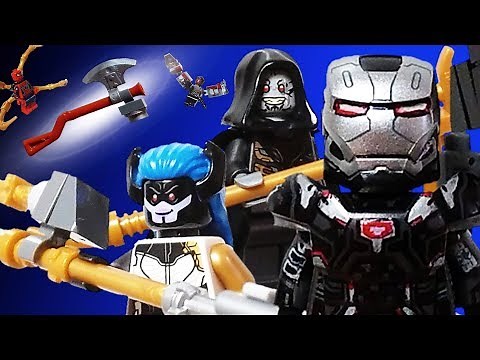 lego war machine mark 4/stormbreaker/falcon etc...custom and repaint from infinity war