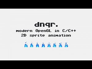 modern OpenGL - 2D sprite animation - in C / C++ [speed code]