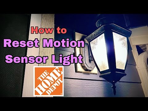 How to adjust and fix motion sensor light