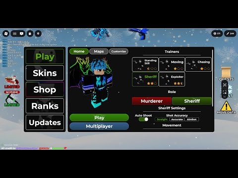 I trained my aim with a hacker in mm2 aim trainer