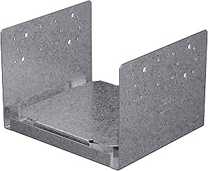 Simpson Strong-Tie ABU1010RZ ABU ZMAX Galvanized Adjustable Post Base for 10x10 Rough